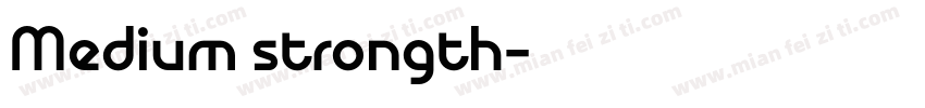 Medium strongth字体转换